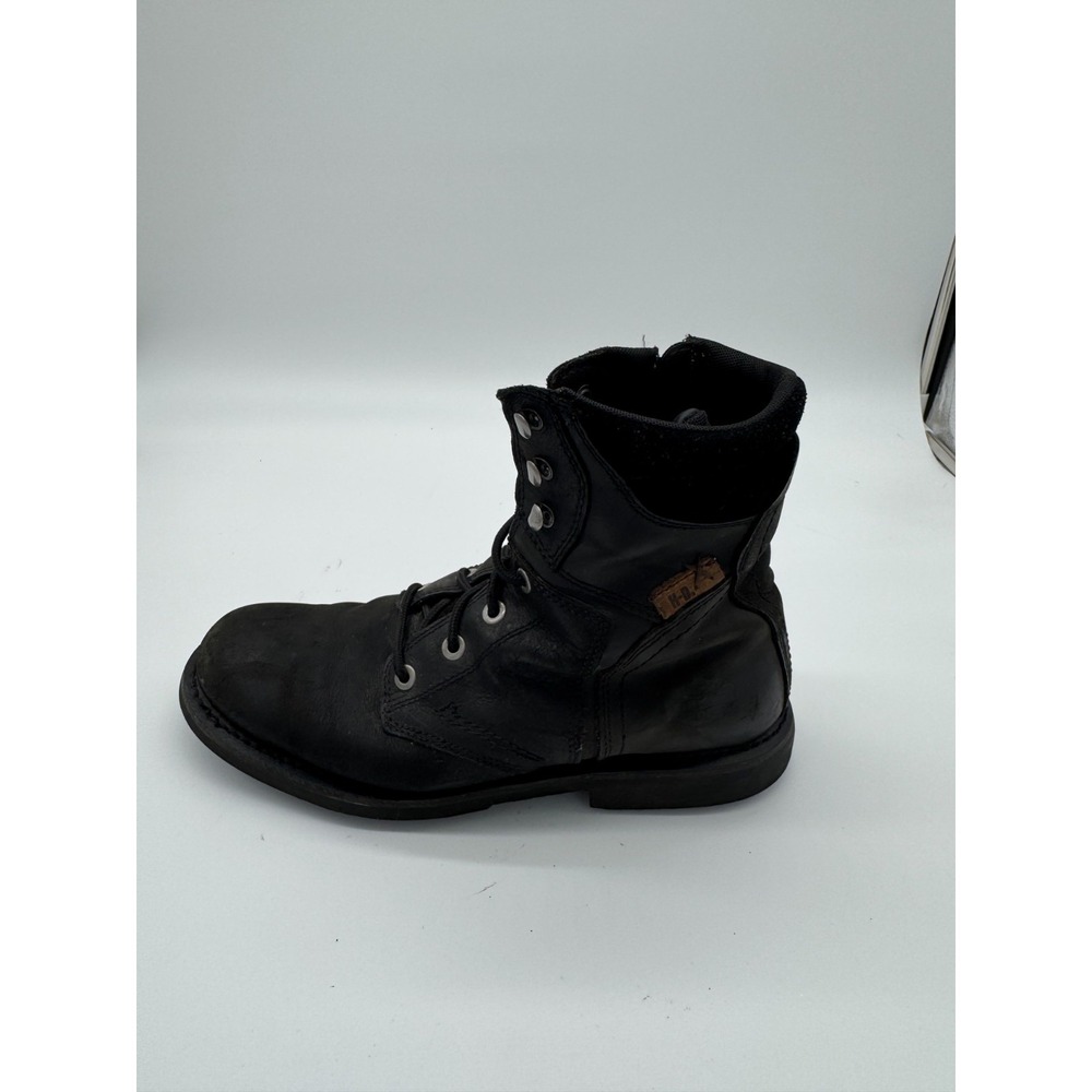 Harley-Davidson Men's Black Leather Riding Boots Size 11M D94284 Zip Up - Picture 10 of 11